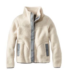 LL Bean Sherpa jacket size large like new condition